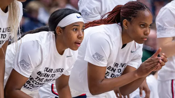 University of Connecticut Huskies Women's Basketball beats University of Notre Dame Fighting Irish on JANUARY 19 at Gampel Pavilion in Storrs, Conn.