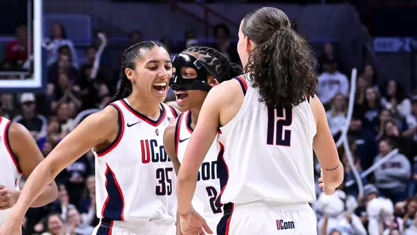 STORRS, CONNECTICUT - January 15 - Kk Arnold #2 of the UConn Huskies in the game against the *AWAY TEAM* at Harry A. Gampel Pavilion on January 15 in Storrs, Connecticut.
Photo by Simon Asher