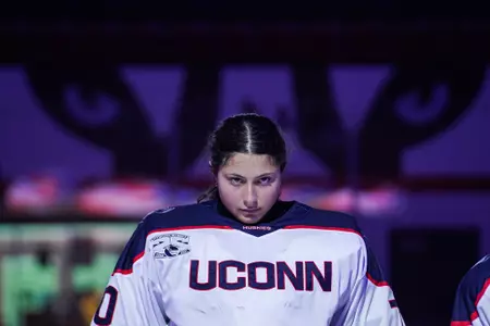 STORRS, CONNECTICUT - October 03 - University of Connecticut Women's Hockey against the Clarkson Golden Knights at Toscano Family Ice Forum in Storrs, CT.
Photo by Sofia DiGrande