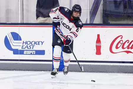 STORRS, CONNECTICUT - October 03 - University of Connecticut Women's Hockey against the Clarkson Golden Knights at Toscano Family Ice Forum in Storrs, CT.
Photo by Sofia DiGrande