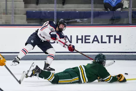 STORRS, CONNECTICUT - October 03 - University of Connecticut Women's Hockey against the Clarkson Golden Knights at Toscano Family Ice Forum in Storrs, CT.
Photo by Sofia DiGrande