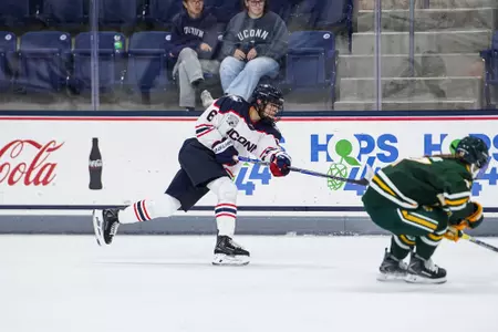 STORRS, CONNECTICUT - October 03 - University of Connecticut Women's Hockey against the Clarkson Golden Knights at Toscano Family Ice Forum in Storrs, CT.
Photo by Sofia DiGrande