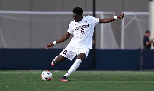 STORRS, CONNECTICUT - AUGUST 27TH 2026 - Abel Ador #6 against the Fairifeld University Stags at the Joseph J. Morrone Stadium at Rizza Performance Center in Storrs, Connecticut.
Photo by Daniel Toothaker
