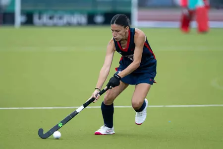 STORRS, CONNECTICUT - August 22 - Rocio Heintze #17 in the game against the Boston College Eagles at the George J. Sherman Family Sports Complex on August 22 in Storrs, Connecticut.
Photo by Simon Asher