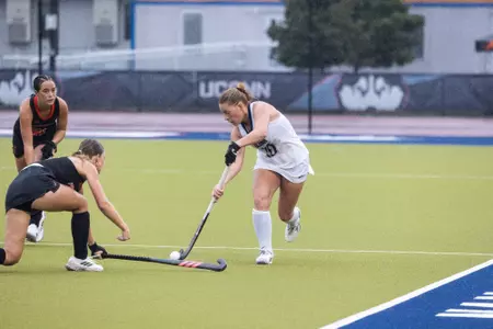STORRS, CONNECTICUT - SEPTEMBER 20 - *Fien Hollander* against the PRINCETON TIGERS at George J. Sherman Family Sports Complex in Storrs, Connecticut.
Photo by MADISON HENDRICKS