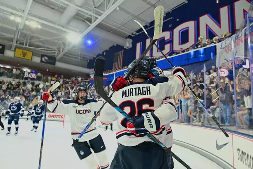 UConn Goal Celebration