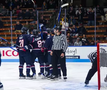 New Haven, Conn -January 23rd - Joey Muldowney #8 against the YALE UNIVERSITY BULLDOGS at Ingalls Ice Rink in New Haven, CT.
Photo by Daniel Toothaker
