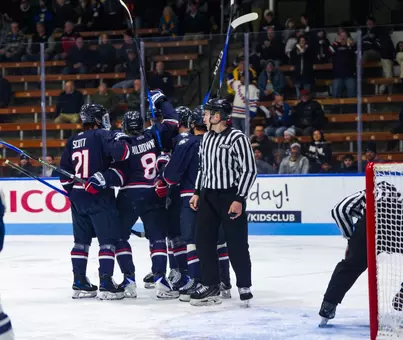 New Haven, Conn -January 23rd - Joey Muldowney #8 against the YALE UNIVERSITY BULLDOGS at Ingalls Ice Rink in New Haven, CT.
Photo by Daniel Toothaker