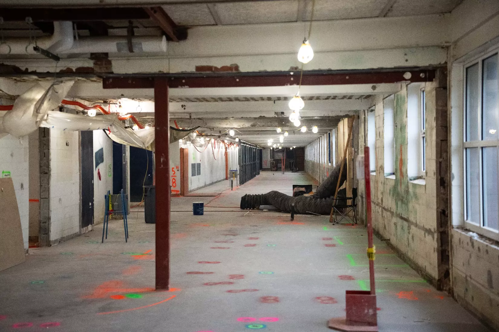 STORRS, CONNECTICUT - March 16 - UConn Field House Construction.
Photo by Connor Sharp