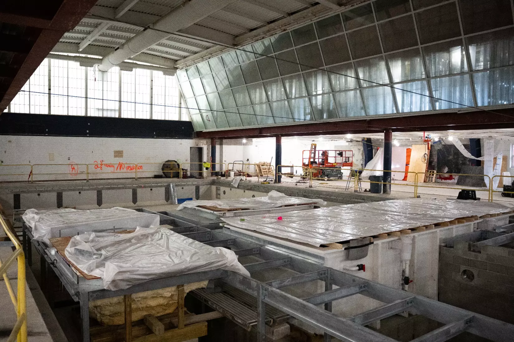 STORRS, CONNECTICUT - March 16 - UConn Field House Construction.
Photo by Connor Sharp
