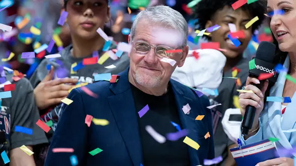 UNCASVILLE, CONNECTICUT - March 9 - Geno Auriemma of the UConn Huskies win against the Villanova Wildcats during the Big East Women’s Basketball Championship at Mohegan Sun Arena in Uncasville, Connecticut.
Photo by Simon Asher