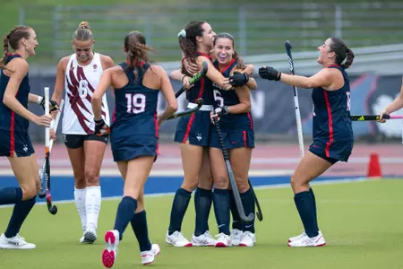 STORRS, CONNECTICUT - August 22 - Olivia Machiavelli #8 in the game against the Boston College Eagles at the George J. Sherman Family Sports Complex on August 22 in Storrs, Connecticut.
Photo by Simon Asher