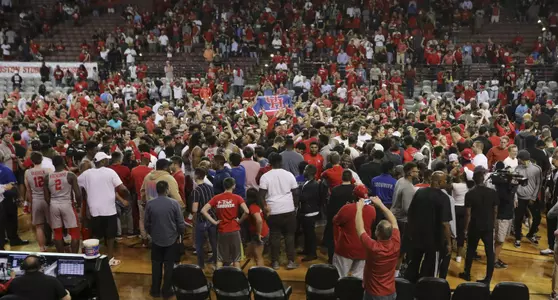 Team, fans, celebration, court-storming