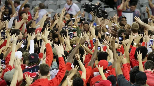 Fans, court-storming, celebration