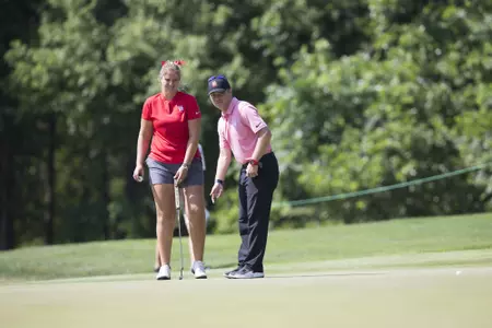 Image of the 2018 NCAA Women's Golf Championship Second Round, Saturday, May 19, 2018, Karsten Creek Golf Club, Stillwater, OK. Bruce Waterfield/Oklahoma State Athletics