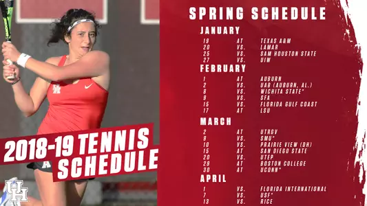 Tennis Spring Schedule Edit