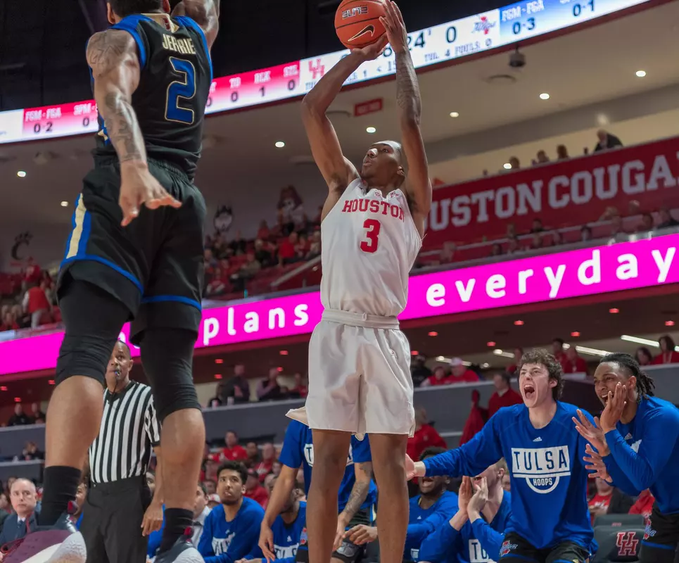1/2/19 Houston Cougars vs Tulsa Golden Hurricane basketball at Fertitta Center.