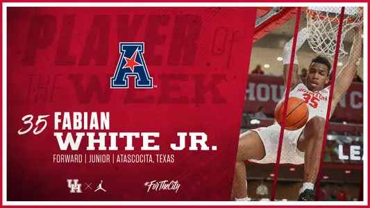 American Athletic Conference Player of the Week, Fabian White Jr., Dec. 30, 2019