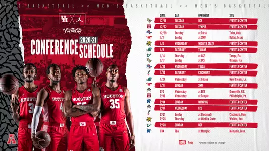 2020-21 Men's Basketball American Athletic Conference Schedule