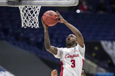 INDIANAPOLIS, IN - MARCH 21, 2021 - Houston vs. Rutgers at Lucas Oil Stadium in Indianapolis, IN. Photo by Missy Minear