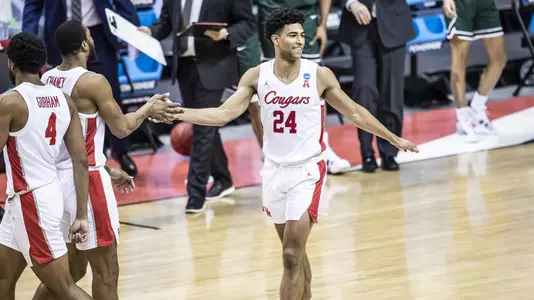BLOOMINGTON, IN - MARCH 19, 2021 - Houston vs. Cleveland State at Simon Skjodt Assembly Hall in Bloomington, IN. Photo by Missy Minear