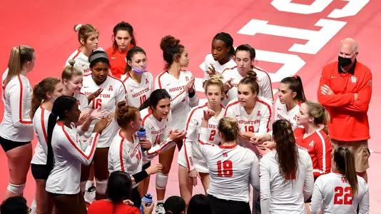 September 24, 2021 : During the match between the Tulsa Hurricanes and the Houston Cougars at Fertitta Center in Houston, Texas. (Mandatory Credit: Maria Lysaker | UH Athletics)