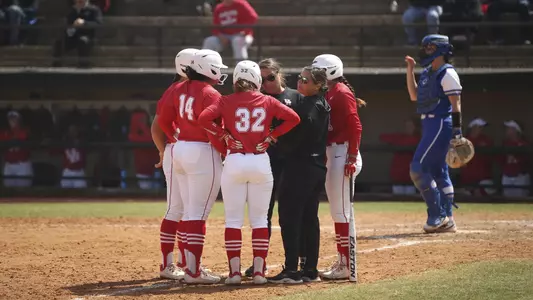 Team huddle at Tulsa