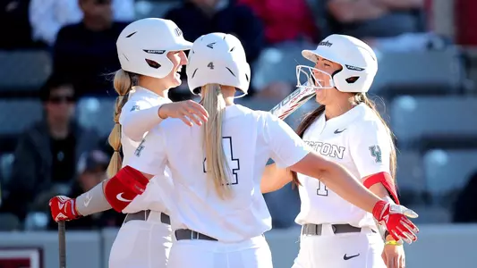 Kati Ray Brown celebrates home run