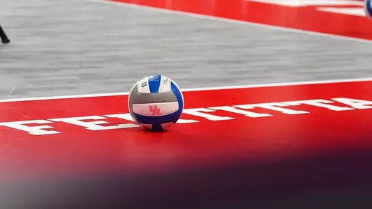 Volleyball on court