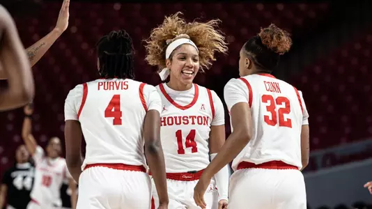 Laila Blair celebrates