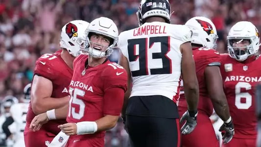 Clayton Tune celebrates first NFL touchdown