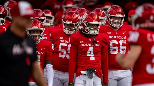 Sam Brown in tunnel vs Oklahoma State