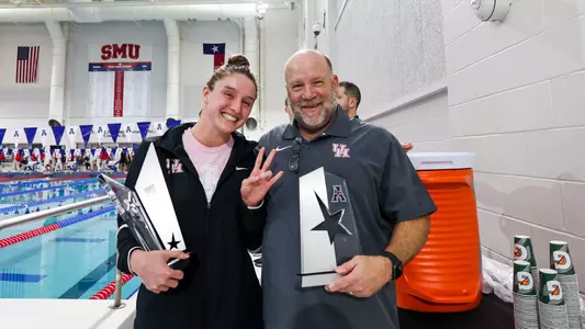 Chase Farris and Bob Gunter American Diver of the Year and Diving Coach of the Year