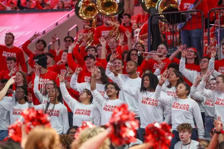 Fans, Cougar Brass, Coog Sign