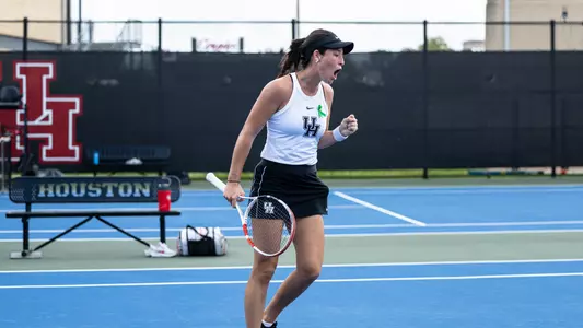 UH Tennis vs ULM at the Barbara Wallace Winston Tennis Facility. February 25th 2023