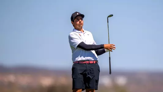 Santiago De La Fuente, Houston. 2023 Cabo Collegiate, Second Round. Twin Dolphin Golf Club, Cabo San Lucas, Mexico, March 6 2023. Photograph ©2023 Darren Carroll