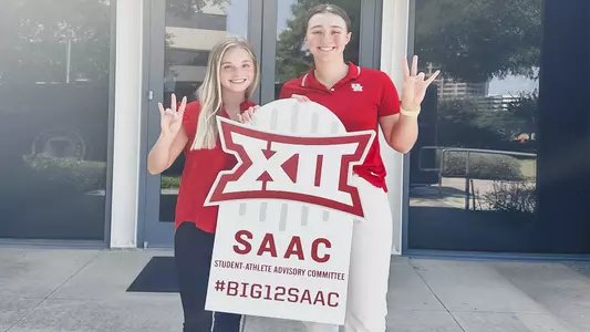 Kate Burgess and Anna Economon at Big 12 SAAC Retreat