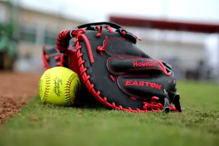 Houston Softball against Rutgers on Feb. 11, 2024 at Cougar Softball Stadium.