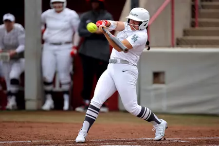 Houston Softball against Rutgers on Feb. 11, 2024 at Cougar Softball Stadium.