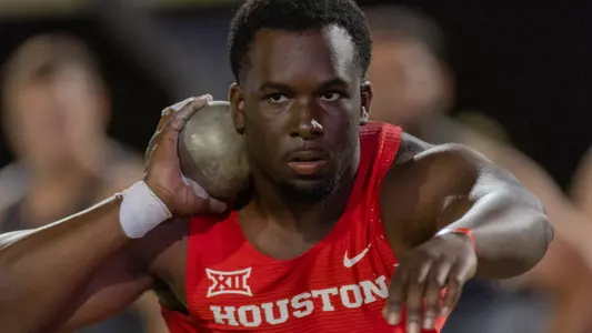 Cordell Nwokeji at Big 12 Outdoor Championship