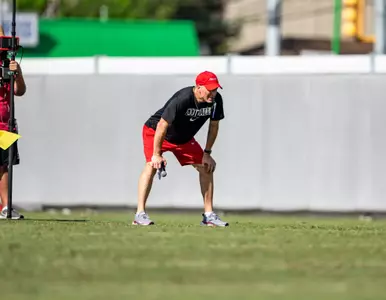 Willie Fritz at practice