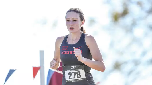 Addison Hite racing at NCAA South Central Regional