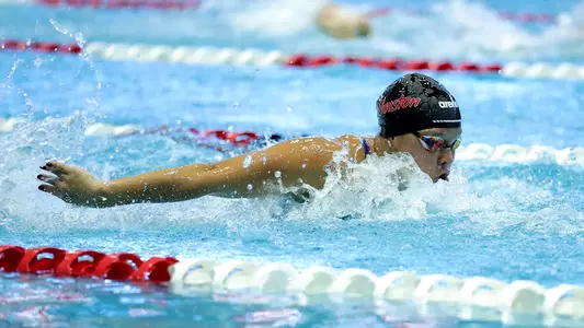 Senior Noor El Gendy Swimming the Butterfly