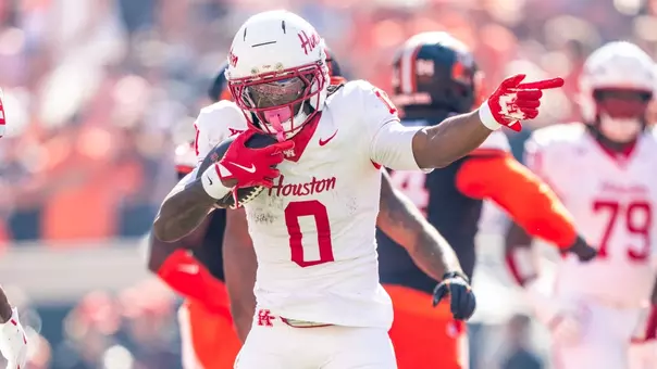 Amare Thomas celebrates after a first down.