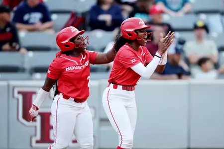 Feb 7-9, 2025; Houston, Texas, USA; Houston Classic Softball Tournament. Mandatory Credit: Erik Williams-Houston Cougar Athletics