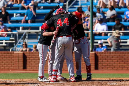 Carsten Sabathia III celebrates home run at UT Arlington