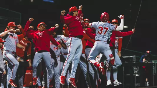 Xavier Perez home run celebration at Rice