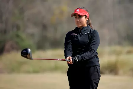 Feb 25, 2025; Houston, Texas, USA; NCAA Women's Golf - Chevron Intercollegiate Invitational Round. Mandatory Credit: Erik Williams-Houston Cougar Athletics