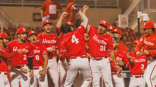 Riley Jackson celebrates home run