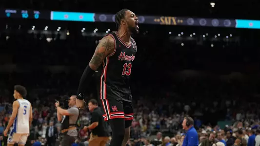 J'wan Roberts celebrating following win against Duke